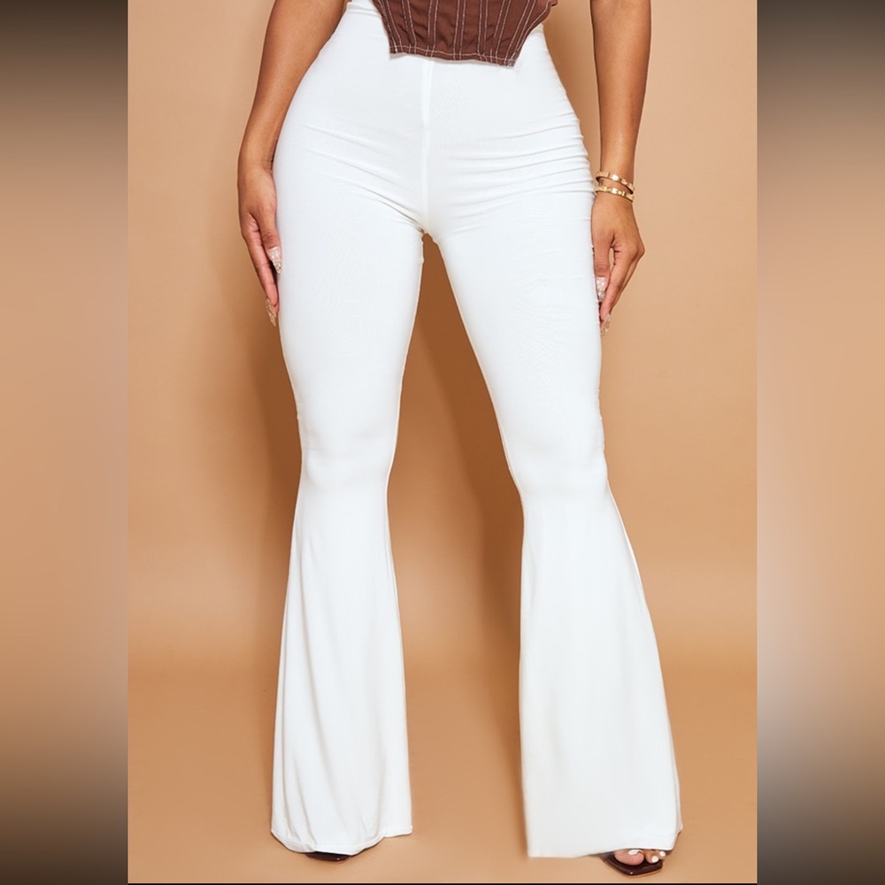 PrettyLittleThing Cream Trousers
